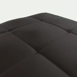 Pouf en cuir avec coffre - marron