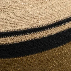 Pouf en jonc de mer rond D46cm - naturel