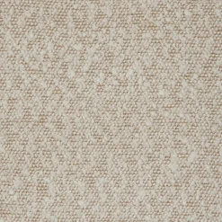 Pouf en tissu bouclette - blanc écru