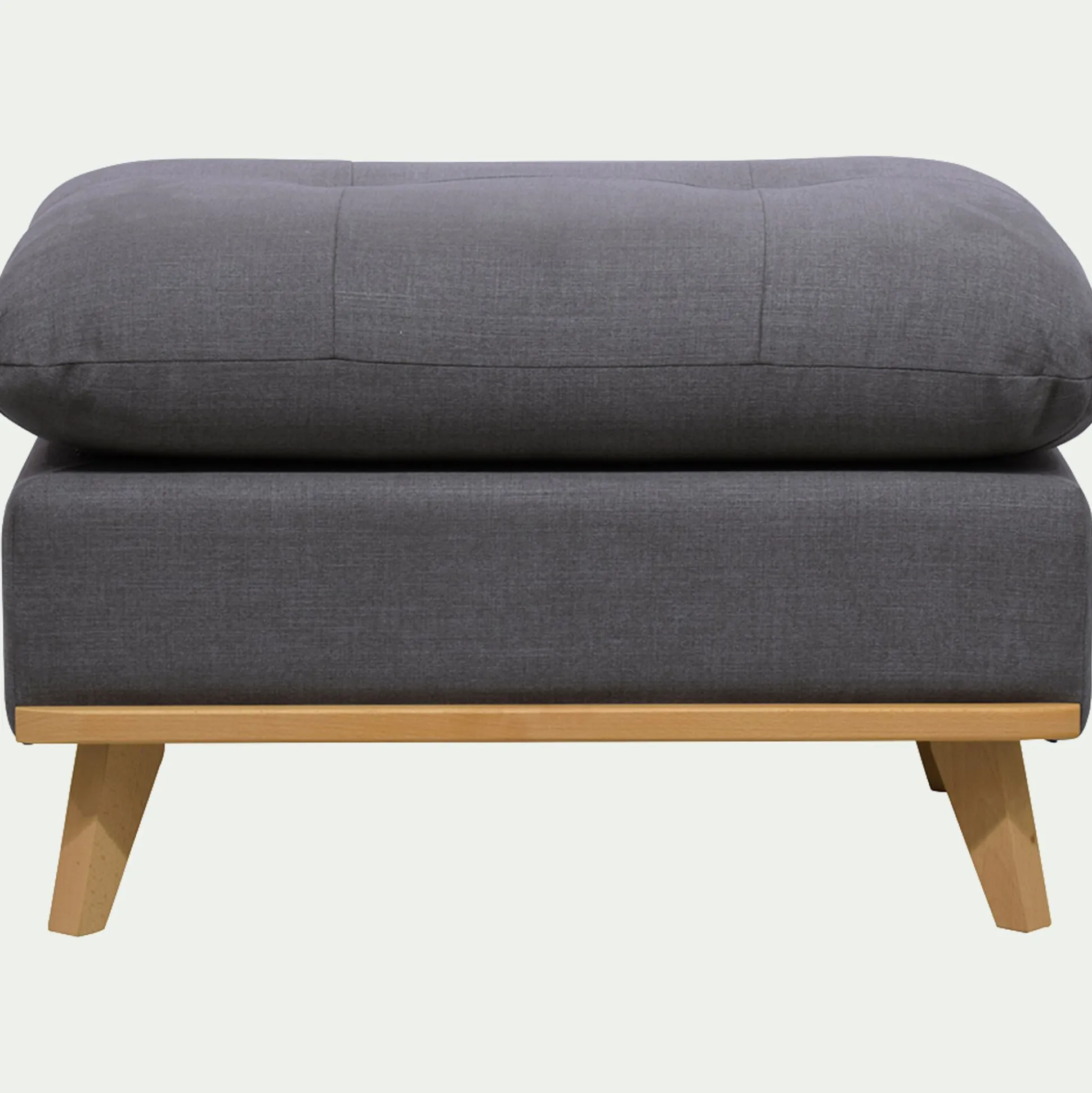 Pouf en tissu cosmo - gris anthracite