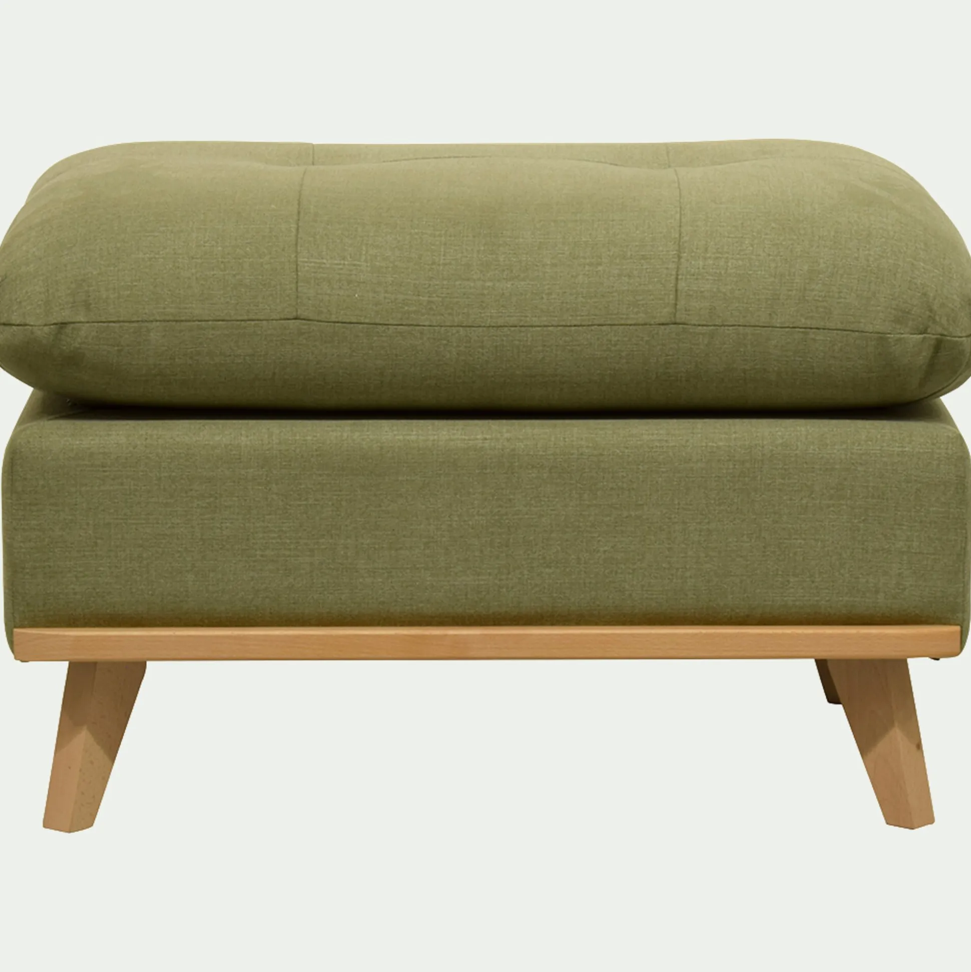 Pouf en tissu cosmo - vert kaki