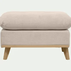 Pouf en tissu crown - beige roucas