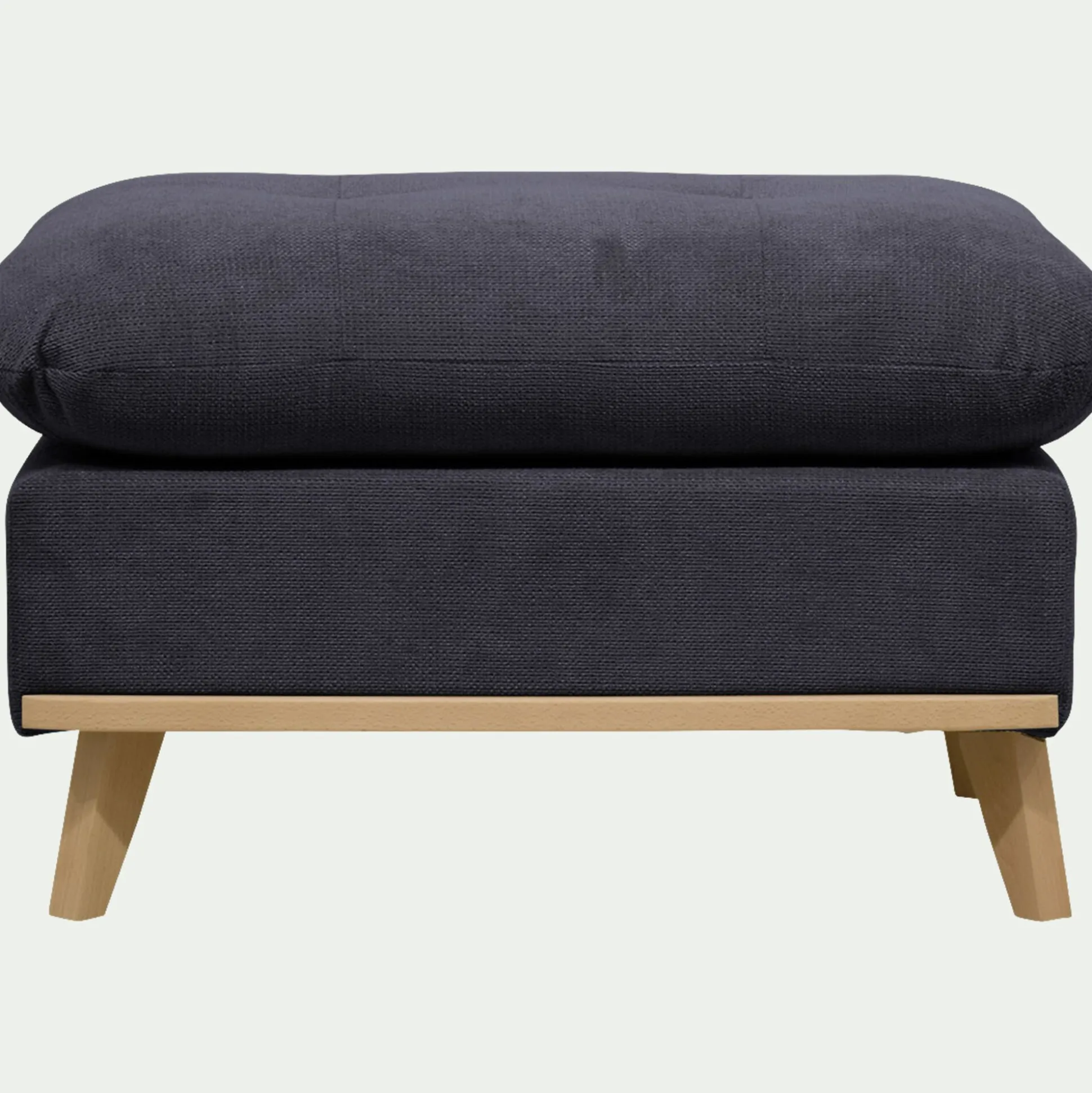 Pouf en tissu crown - bleu calabrun