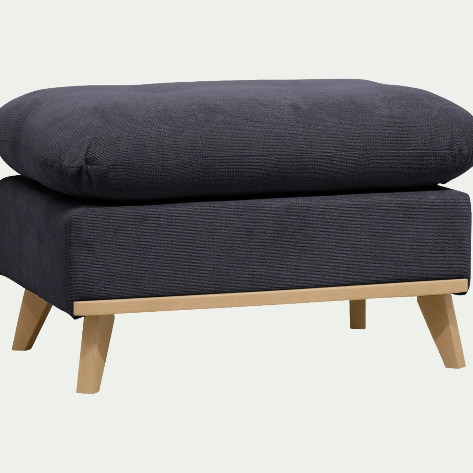 Pouf en tissu crown - bleu calabrun