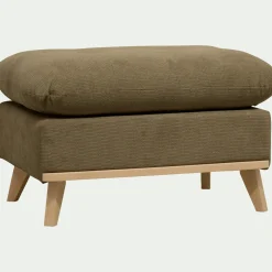 Pouf en tissu crown - vert cèdre