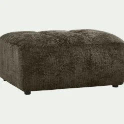 Pouf en tissu Eden - vert cèdre