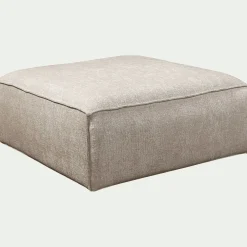 Pouf en tissu genesis - beige