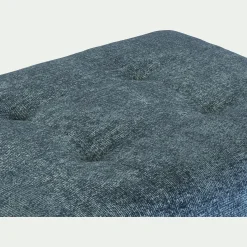Pouf en tissu Genesis avec coffre - bleu figuerolles