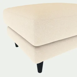 Pouf en tissu joint - beige roucas