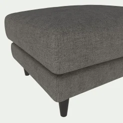 Pouf en tissu joint - gris restanque