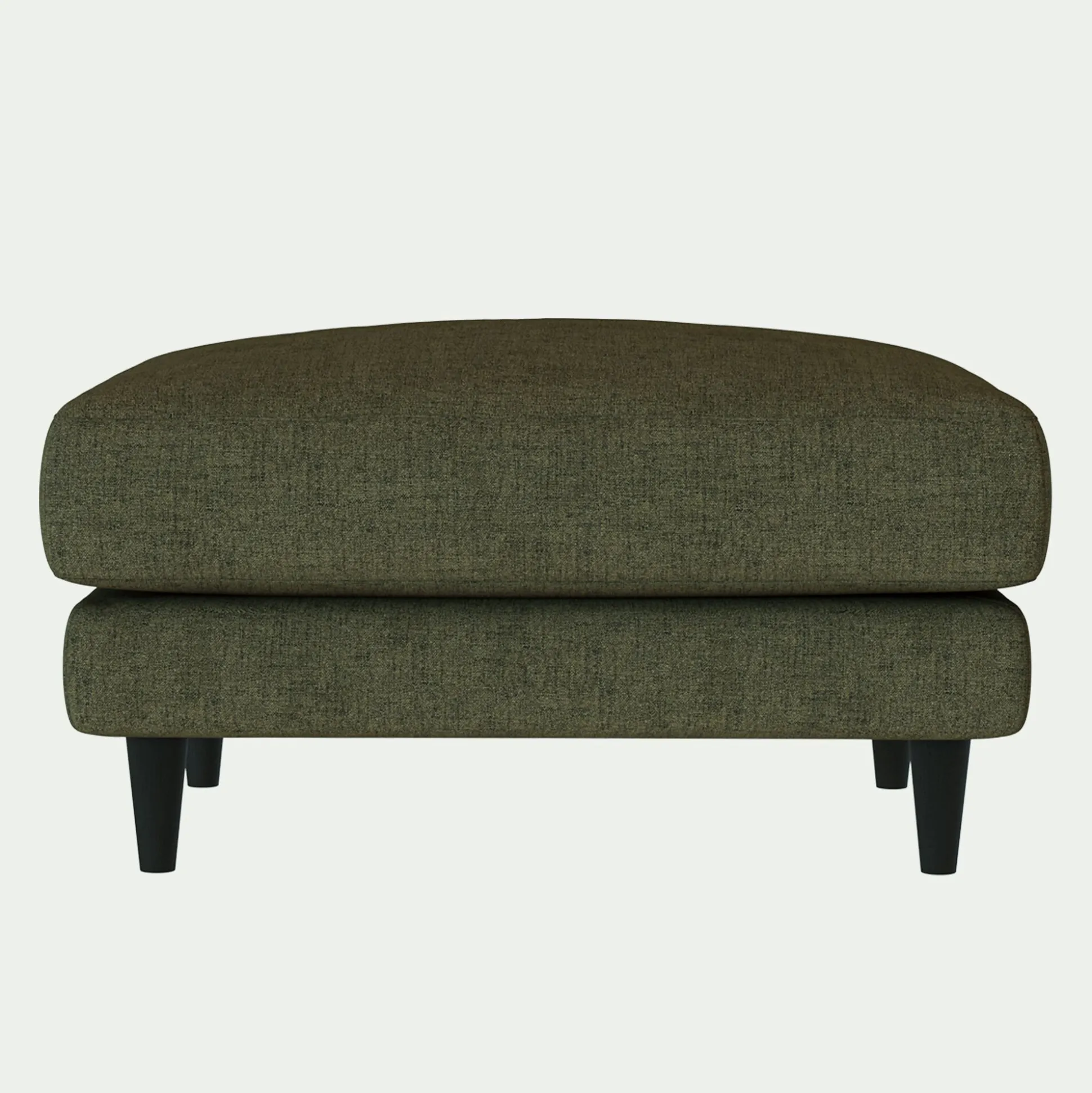 Pouf en tissu joint - vert cèdre
