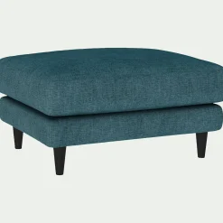 Pouf en tissu monclar - bleu niolon