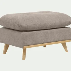 Pouf en tissu storm - taupe