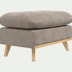 Pouf en tissu storm - taupe