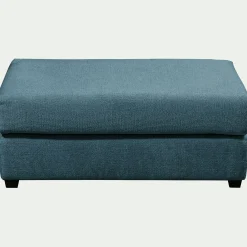 Pouf rectangulaire en tissu Genesis - bleu