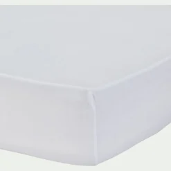 Protège-matelas en coton recyclé 90x200 cm bonnet 25cm