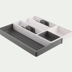 Range couverts en plastique - gris
