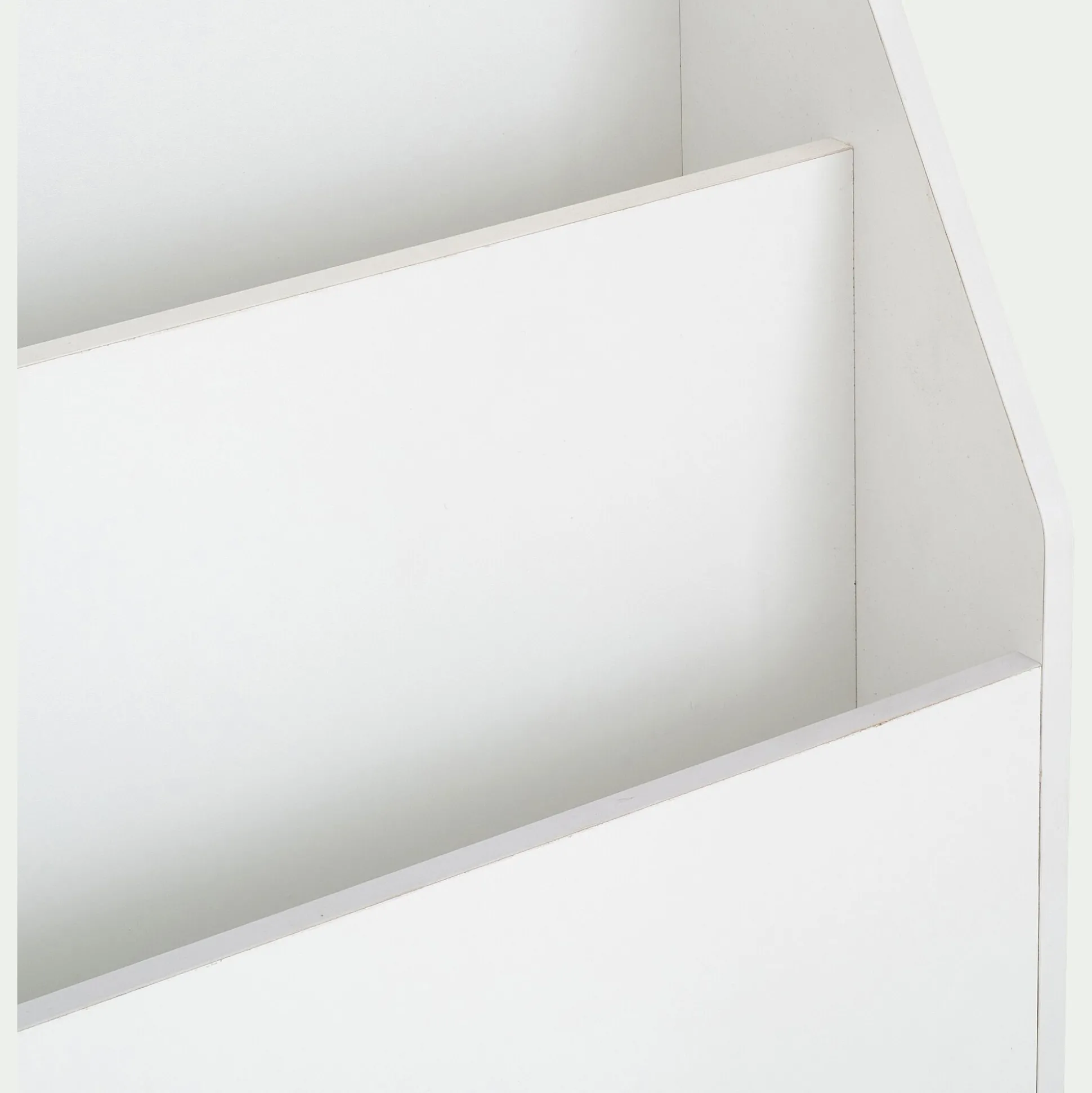 Range-livres enfant 3 compartiments en bois - blanc