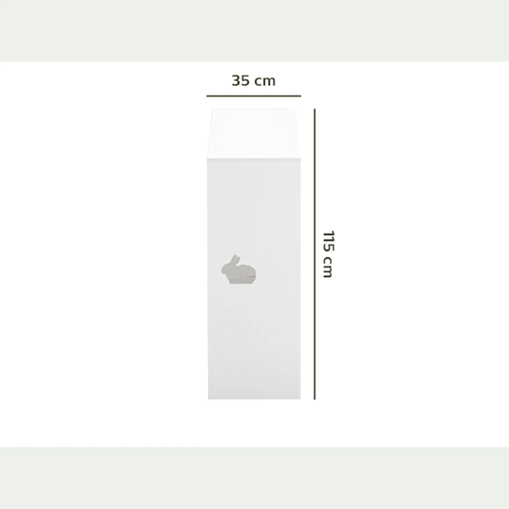 Rangement forme maison 5 cases pour chambre enfant - blanc