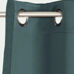 Rideau à œillets en coton 140x250cm - vert
