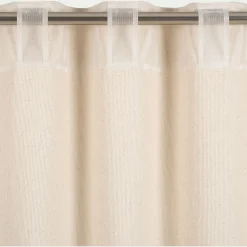 Rideau à pattes cachées en coton 130x250cm - beige