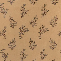 Rouleau de papier cadeau recyclé 70x200cm à motifs - beige (modèle aléatoire)