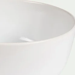 Saladier en faïence D22cm - blanc ventoux