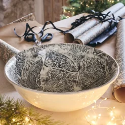 Saladier XXL en grès D38,7cm - beige