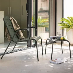 Salon de balcon en acier - vert (1 place)