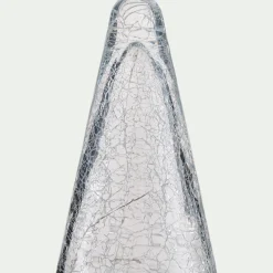 Sapin à poser lumineux en verre H34cm - transparent