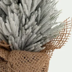 Sapin artificiel à poser enneigé H30cm - blanc