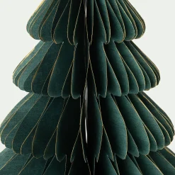 Sapin décoratif à poser en papier H25cm - vert