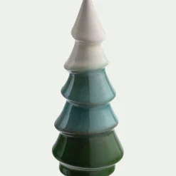 Sapin décoratif à poser en céramique H15,9cm - vert