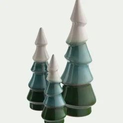 Sapin décoratif à poser en céramique H15,9cm - vert