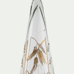 Sapin décoratif à poser lumineux en verre H35,5cm - transparent