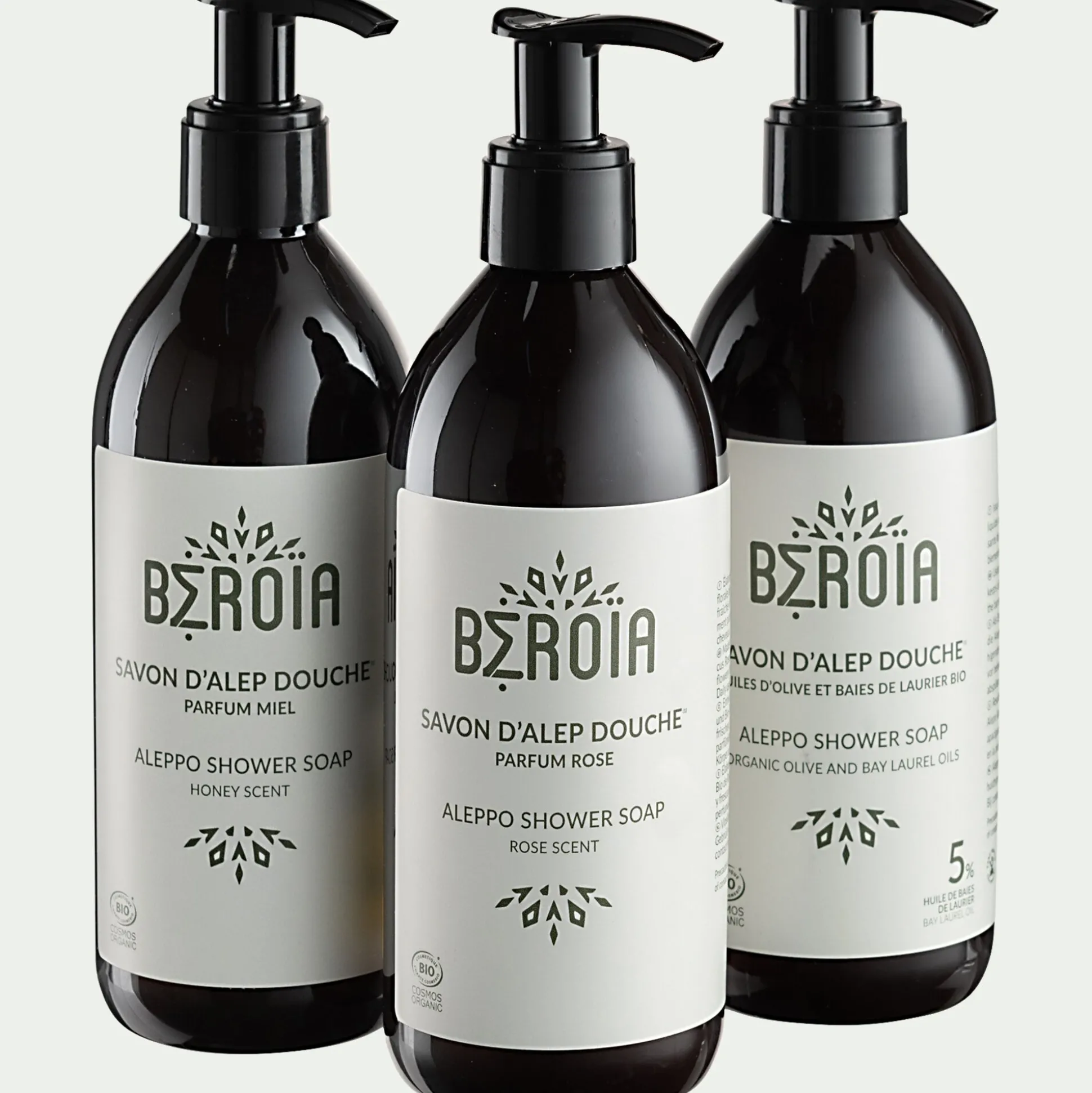 Savon d'Alep liquide 5% à l'huile d'olive et de laurier 300ml