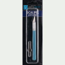 Scalpel pâtissier en inox - bleu