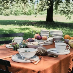 Service petit déjeuner en grès - beige alpilles