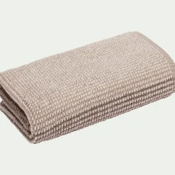 Serviette de toilette bouclette jacquard en coton - beige alpilles 50x100cm