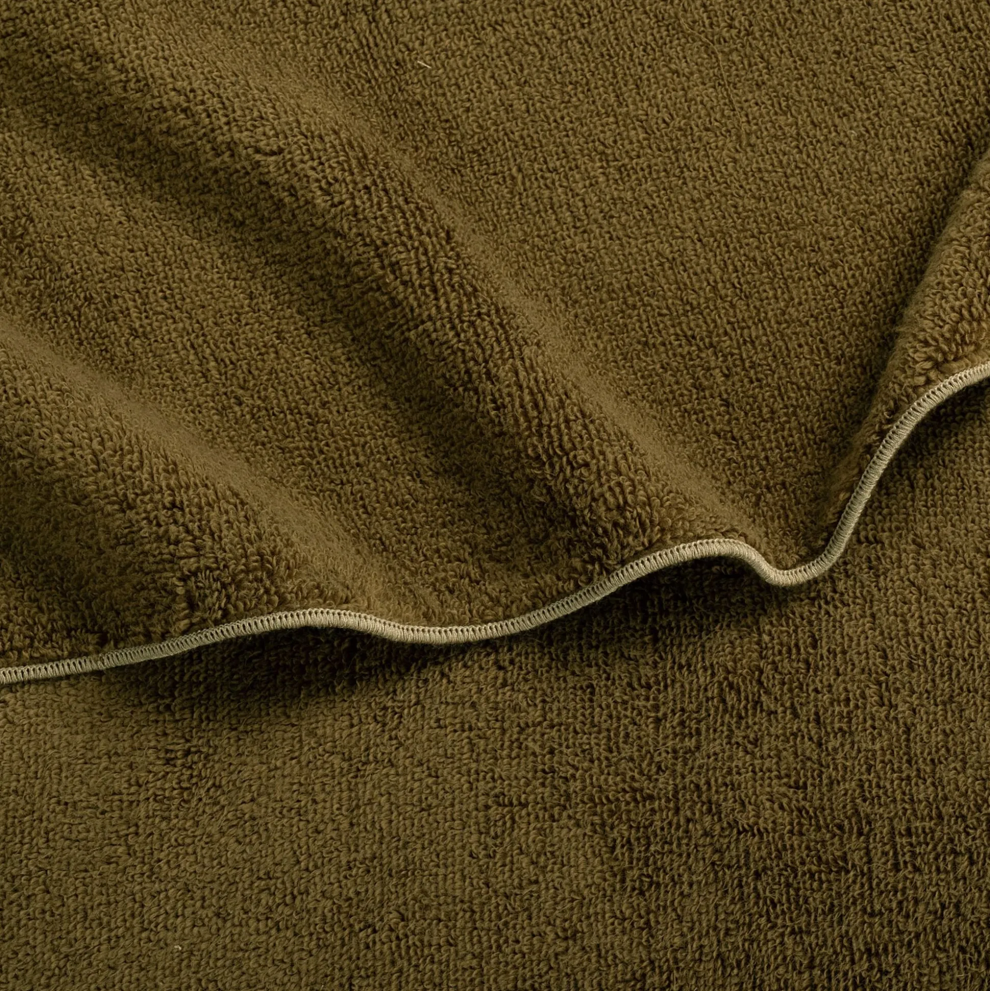 Serviette de toilette en coton 50x100cm - vert mousse