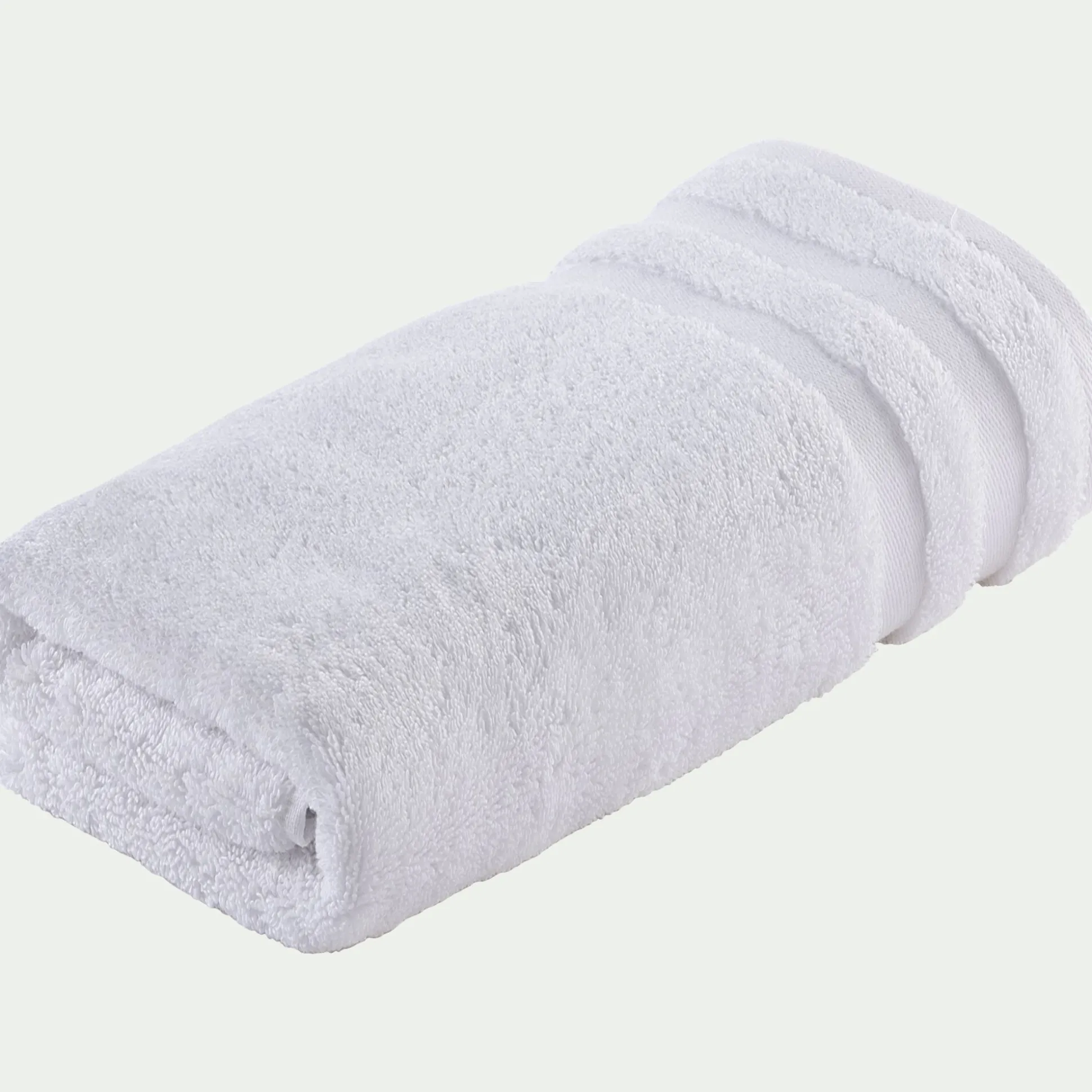 Serviette de toilette qualité hôtelière en coton - blanc 50x100cm