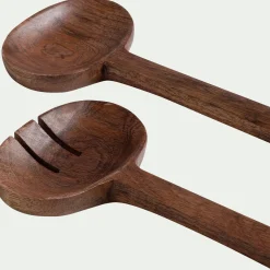 Set de couverts à salade en bois de manguier - naturel