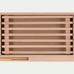 Set de planche à pain et couteau en bois de hêtre - naturel