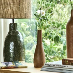 Soliflore en bois de manguier H30cm - naturel