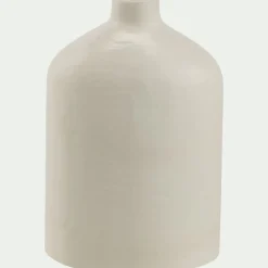 Soliflore en grès céramique H30cm - blanc