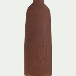 Solifore en faïence H27cm - brun rustrel