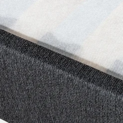 Sommier tapissier morphologique alinea 15cm 140x200cm - gris anthracite