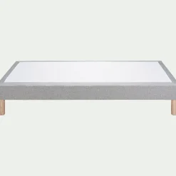 Sommier tapissier 90x200cm - gris clair