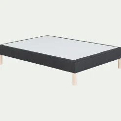 Sommier tapissier 160x200cm - gris anthracite