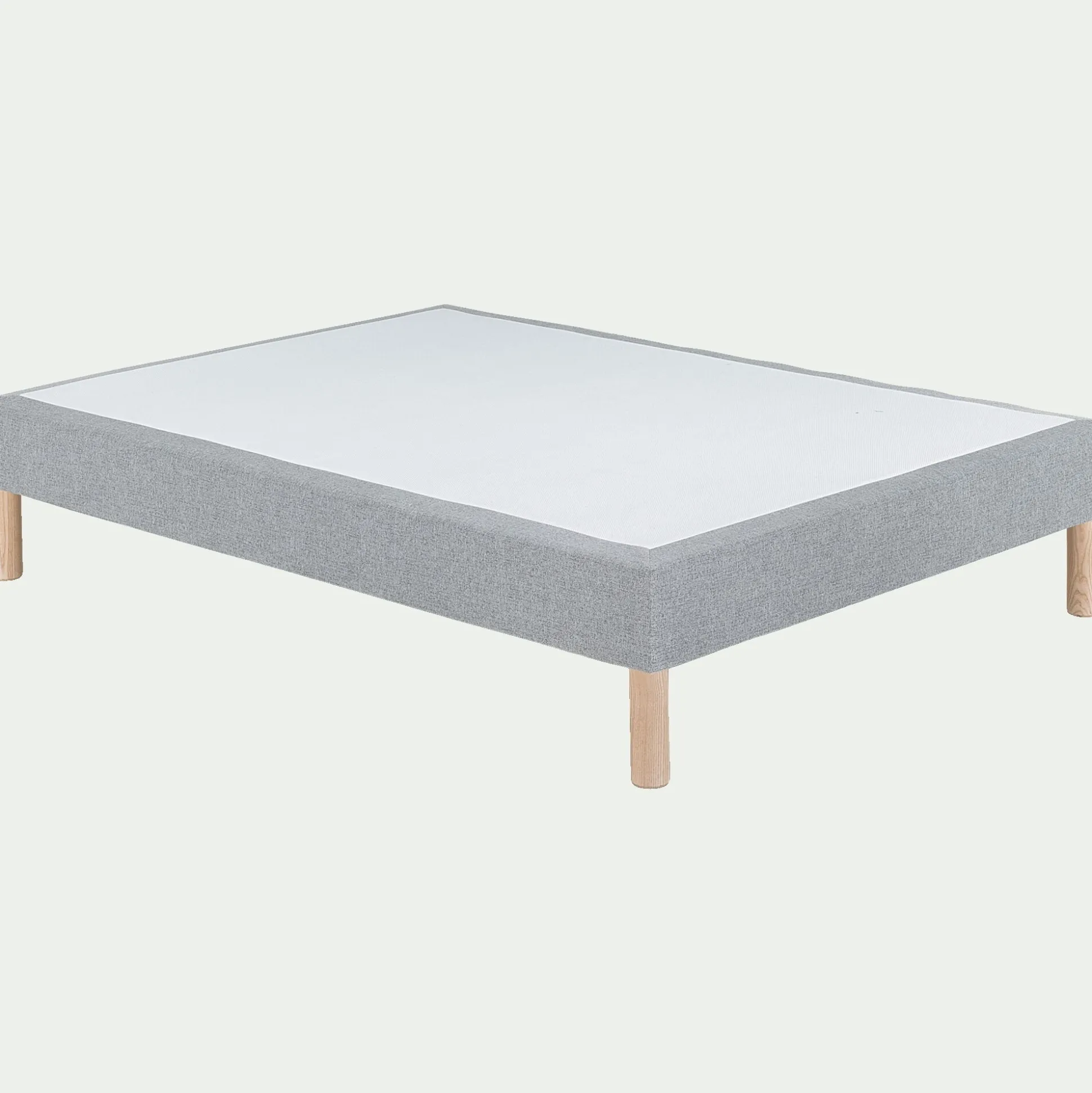 Sommier tapissier 140x190cm - gris clair